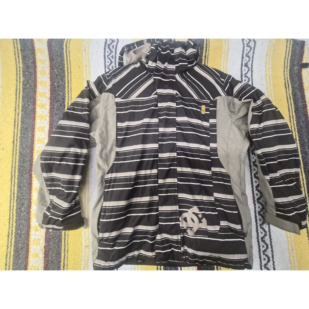 DC Exotek 5000 Series Hooded Full Zip Heavy Ski Snowboarding Jacket Size Large
